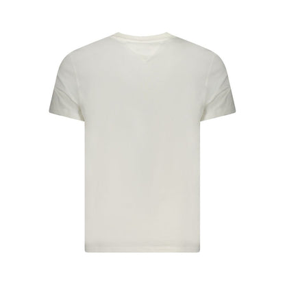 Tommy Hilfiger Hvid Bomuld Herre T Shirt Premium Kvalitet