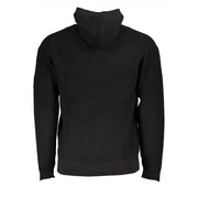 Calvin Klein Black Cotton Men's Sweater Hooded Half Zip