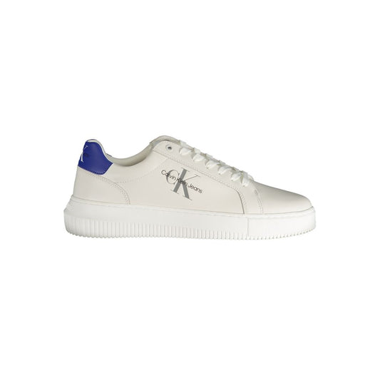 Calvin Klein Hvid Polyester Sneaker Med Print Og Logo