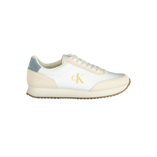 Calvin Klein Hvid Polyester Herre Sneakers Komfort Pasform