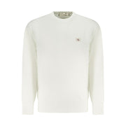 Calvin Klein White Cotton Men Sweatshirt