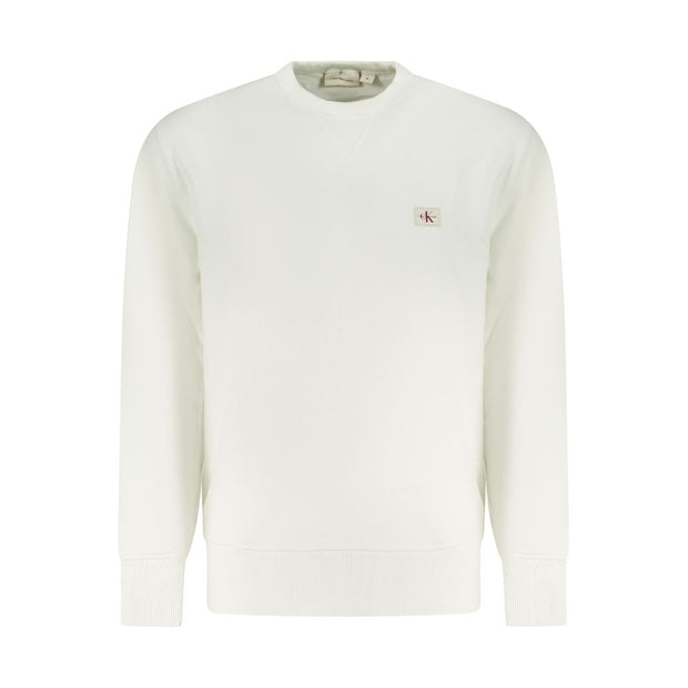 Calvin Klein White Cotton Men Sweatshirt