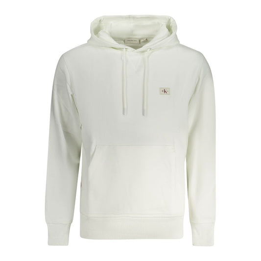 Calvin Klein Hvid Bomuld Herre Trøje Med Elastan Hoodie