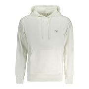 Calvin Klein White Cotton Men's Hooded Sweatshirt