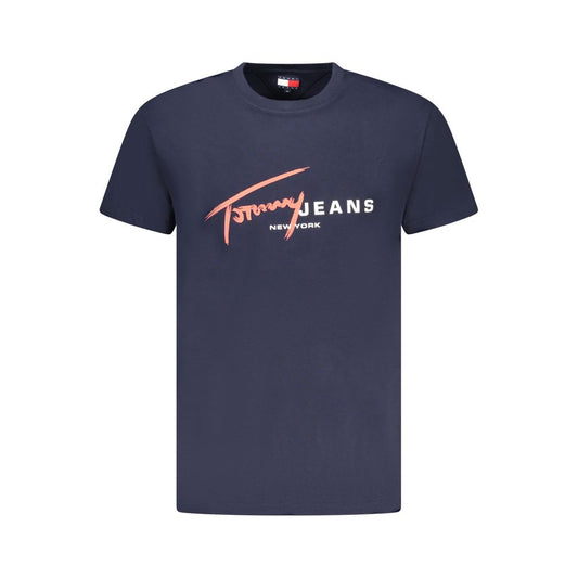 Tommy Hilfiger Blå Regenerativ Bomuld Herre Tshirt