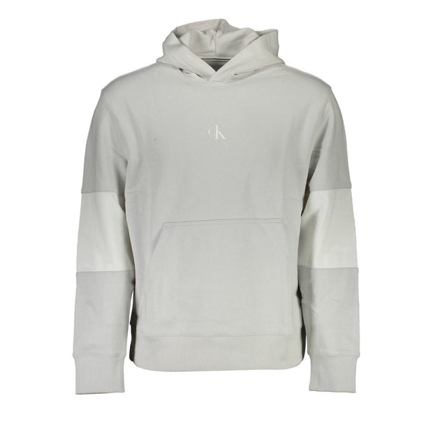 Calvin Klein Gray Cotton Men Sweatshirt