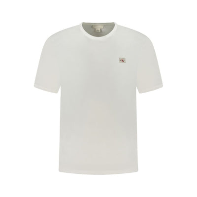 Calvin Klein White Cotton Men T-Shirt