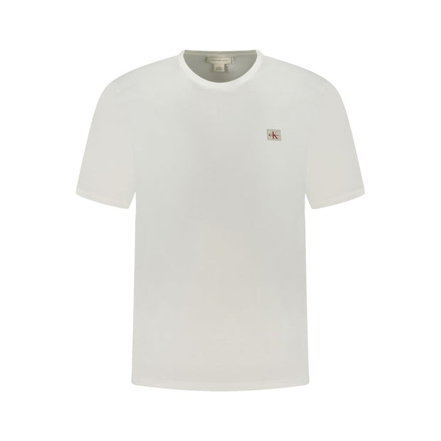 Calvin Klein White Cotton Men T-Shirt