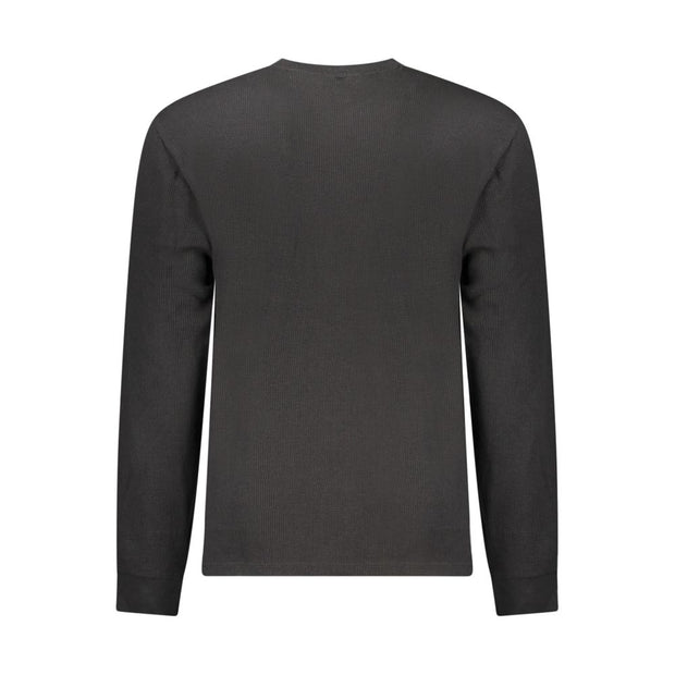 Calvin Klein Black Cotton Men's Long Sleeve Shirt