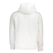 Calvin Klein White Cotton Men Sweater with Hood