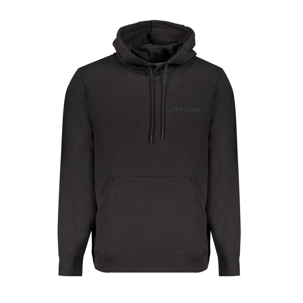 Calvin Klein Sort Bomuld Hættetrøje Til Mænd Med Logo