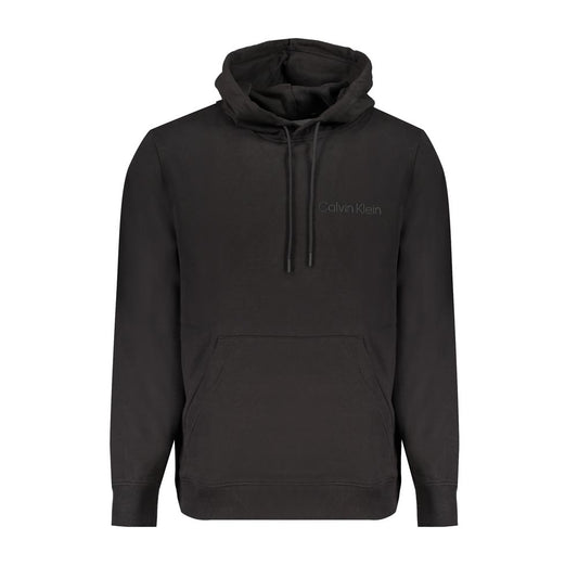 Calvin Klein Sort Bomuld Hættetrøje Til Mænd Med Logo
