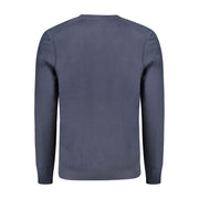 Hugo Boss Blue Cotton Men's Long-Sleeved T-Shirt