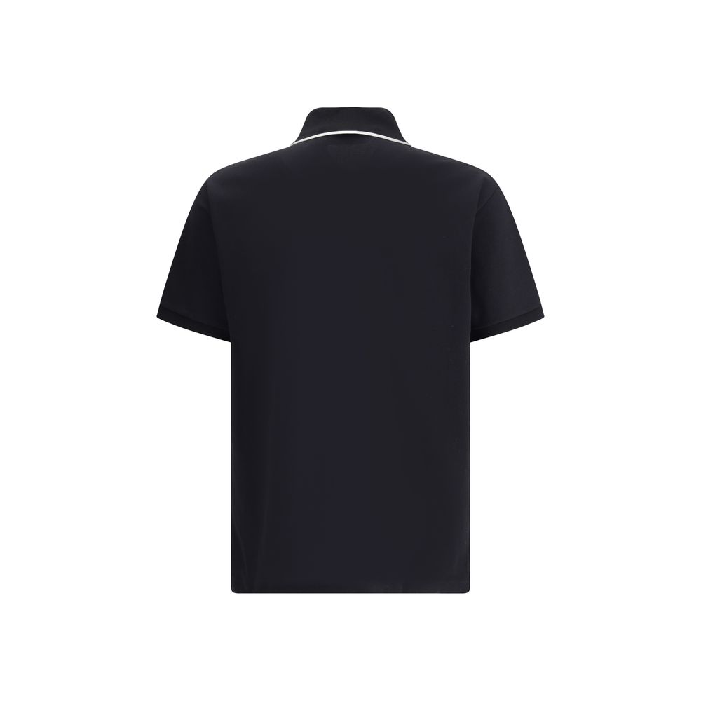 Gucci Logo Polo Trøje Med Kontrast Monogram På Brystet