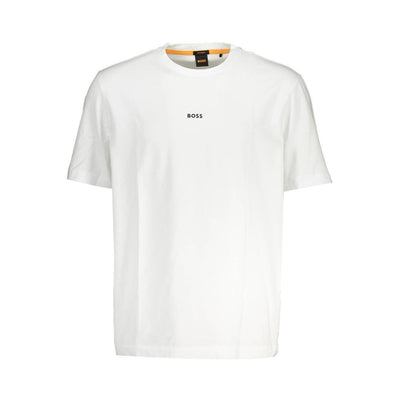 Hugo Boss White Organic Cotton Men T-Shirt
