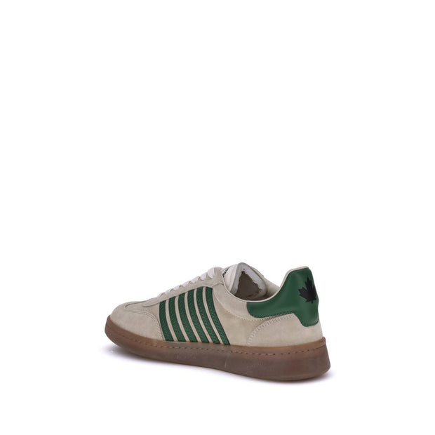 Dsquared² Green Calf Leather Bos Taurus Low Top Sneakers - Le schmidt