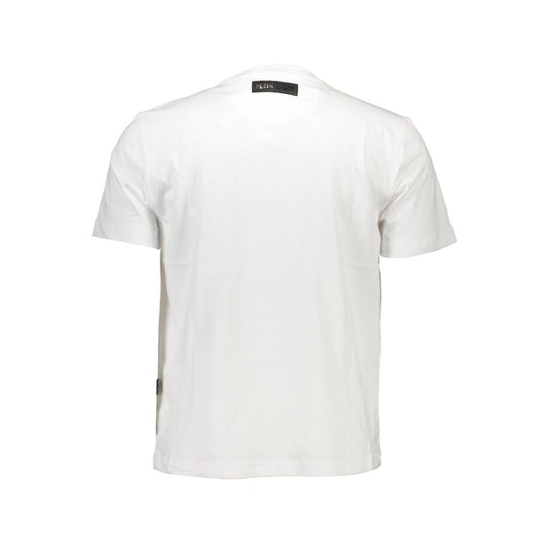 Plein Sport White Cotton Men T-Shirt