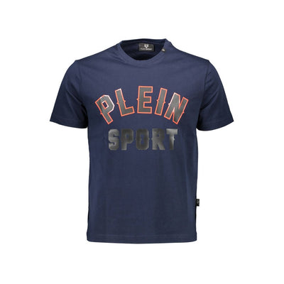 Plein Sport Blue Cotton Men's T-Shirt
