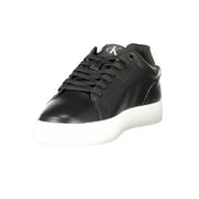 Calvin Klein Black Polyurethane Men Sneaker
