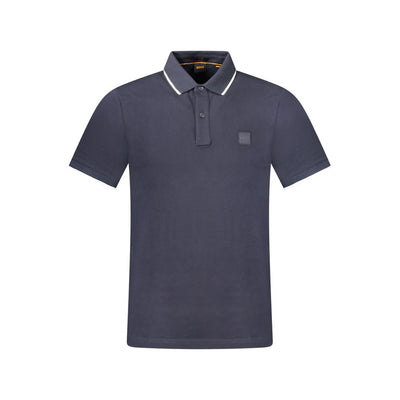 Hugo Boss Blue Cotton Men's Polo-Shirt