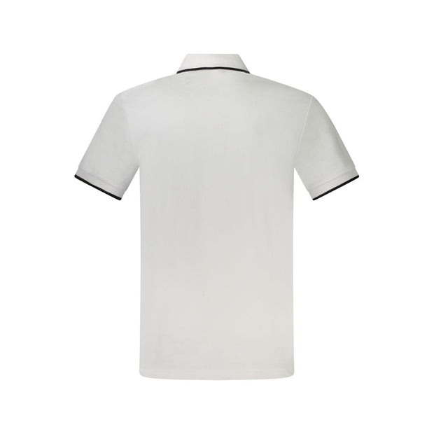 Hugo Boss White Cotton Men Polo Shirt