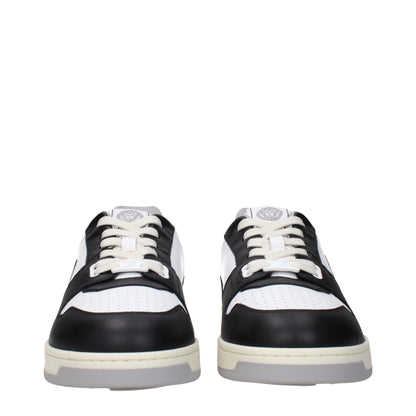 Versace White Leather Low Top Sneakers