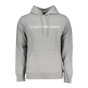 Calvin Klein Grigio Cotton Men's Sweatshirt