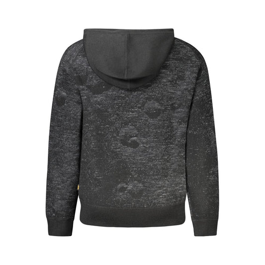 Hugo Boss Sort Uld Hættetrøje Med Kontrast Detaljer Logo