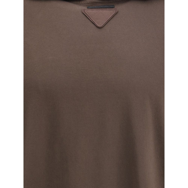 Prada Brown Cotton Sweatshirt