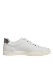 Dolce & Gabbana White Sacred Heart Men Low Top Sneakers Shoes