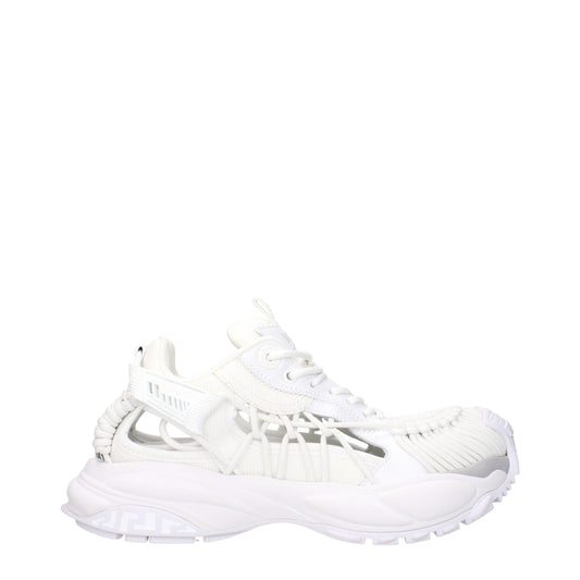 Versace Hvid Læder Atletiske Sneakers Casual Stil Sko