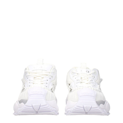 Versace Hvid Læder Atletiske Sneakers Casual Stil Sko