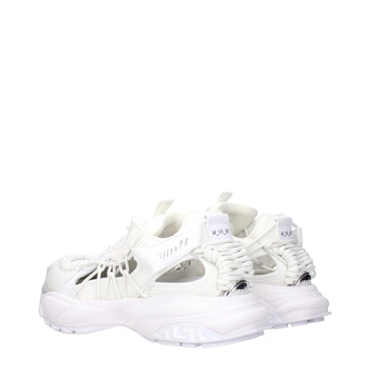 Versace Hvid Læder Atletiske Sneakers Casual Stil Sko