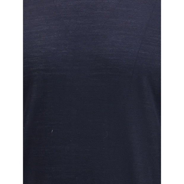 Giorgio Armani Blue Fleece Wool Sweatshirt