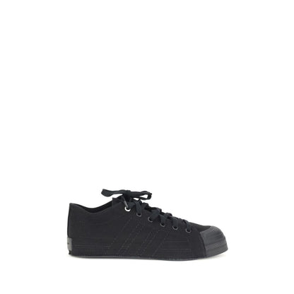 Y-3 Black Fabric Athletic Sneakers
