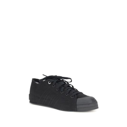 Y-3 Black Fabric Athletic Sneakers