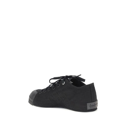 Y-3 Black Fabric Athletic Sneakers