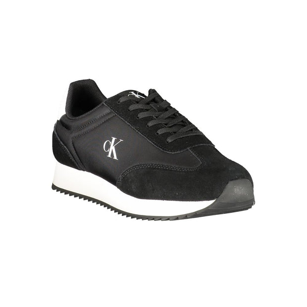 Calvin Klein Black Leather Men Sneaker