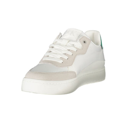 Calvin Klein Hvid Læder Herresneaker Med Aftagelig Fodsål