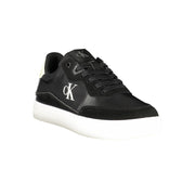Calvin Klein Black Leather Men Sneaker