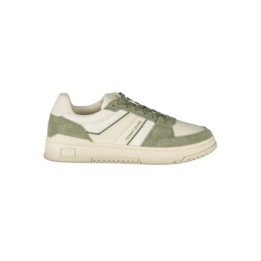 Tommy Hilfiger Hvid Læder Herre Sneaker Aftageligt Indlæg