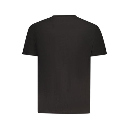 Tommy Hilfiger Sort Bomuld Herre T Shirt Med Hilfiger Logo