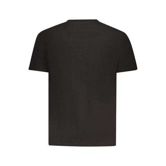 Tommy Hilfiger Sort Bomuld Herre T Shirt Med Hilfiger Logo