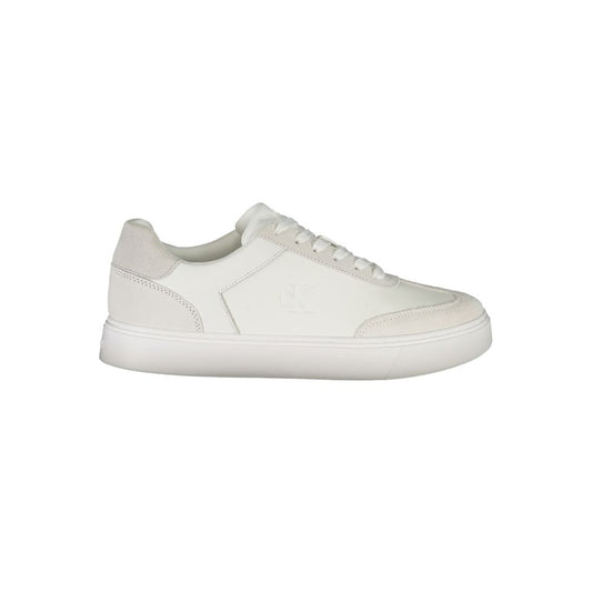 Calvin Klein Hvid Læder Herre Sneakers Komfort Stil