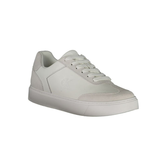 Calvin Klein Hvid Læder Herre Sneakers Komfort Stil