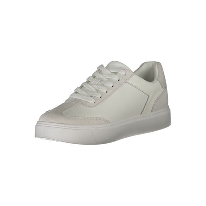 Calvin Klein Hvid Læder Herre Sneakers Komfort Stil