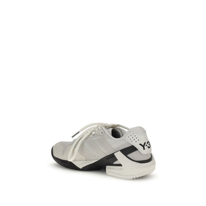 Y-3 White Fabric Athletic Sneakers