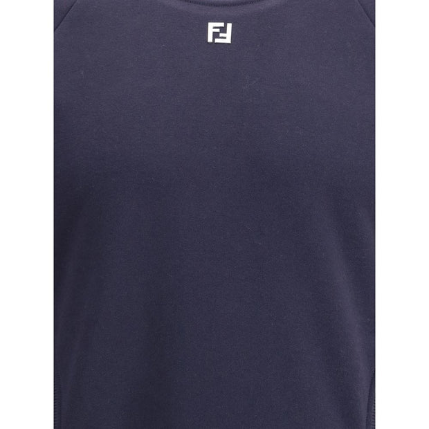 Fendi Blue Cotton Sweatshirt - Le schmidt