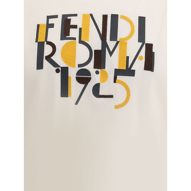 Fendi White Cotton T-Shirt - Le schmidt