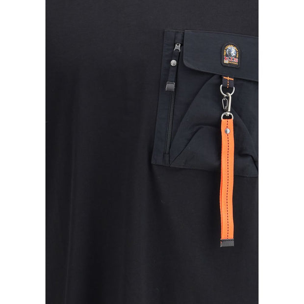 Parajumpers Black Cotton T-Shirt